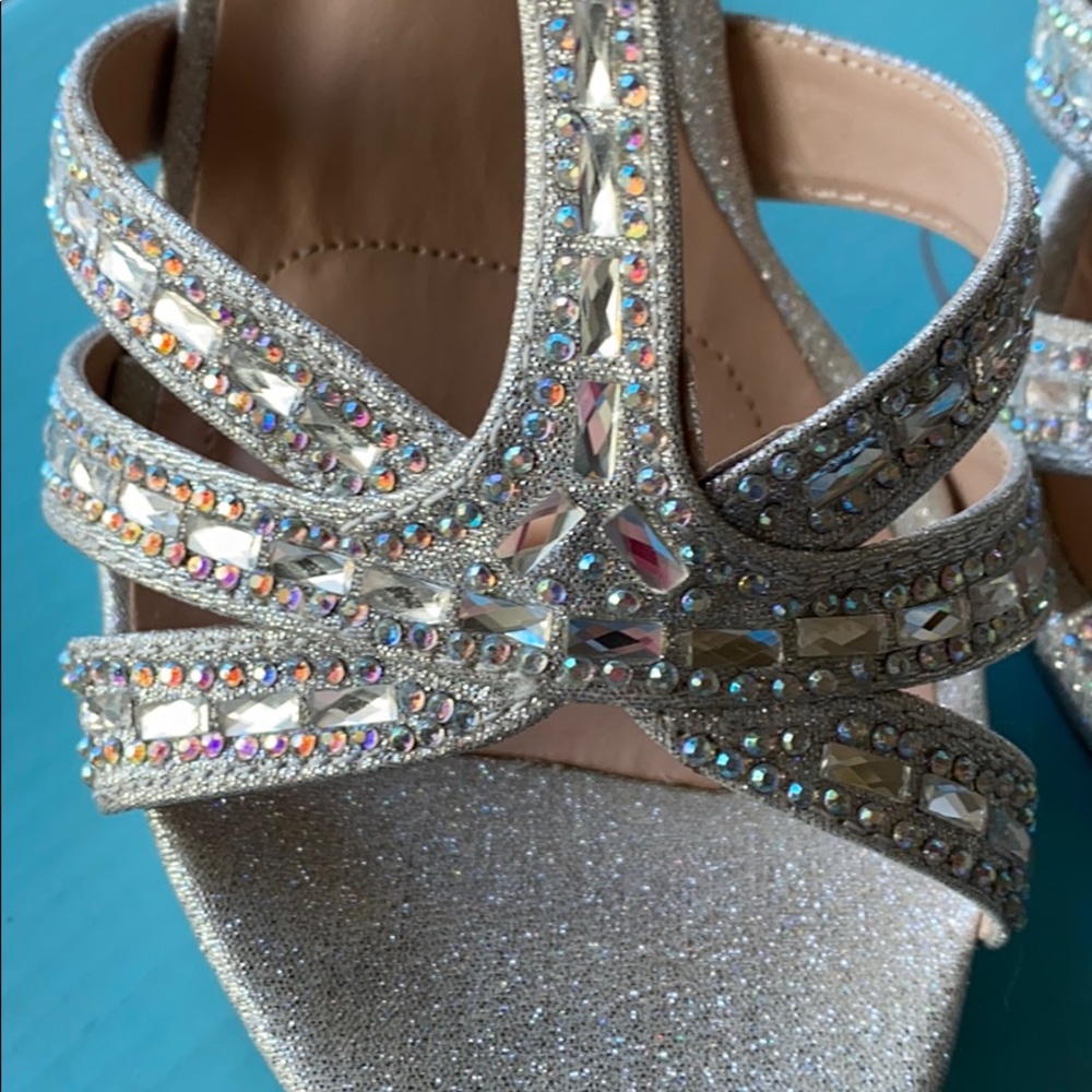 Silver Rhinestone Shoes - Picture 2 of 4